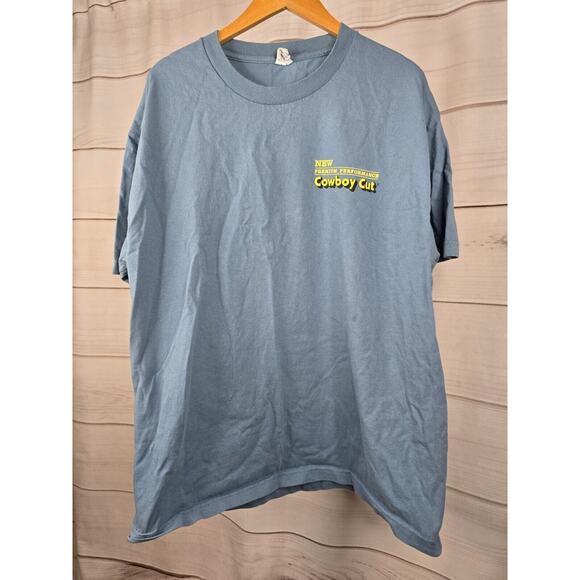 Long Live Cowboys Blue Heather T-Shirt XL Cowboy Cut #B12 - Picture 1 of 6